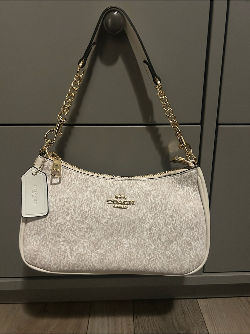 COACH white Teri Shoulder Bag